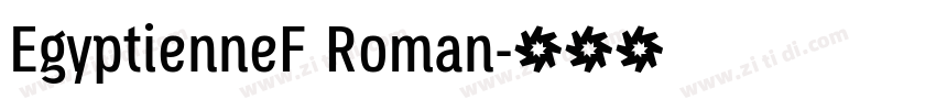 EgyptienneF Roman字体转换
